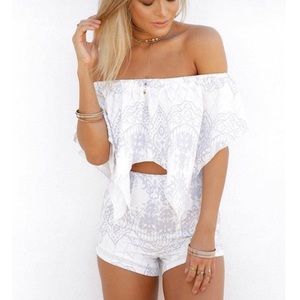 SABO SKIRT Heidi Bandeau Handkerchief Tube Top M